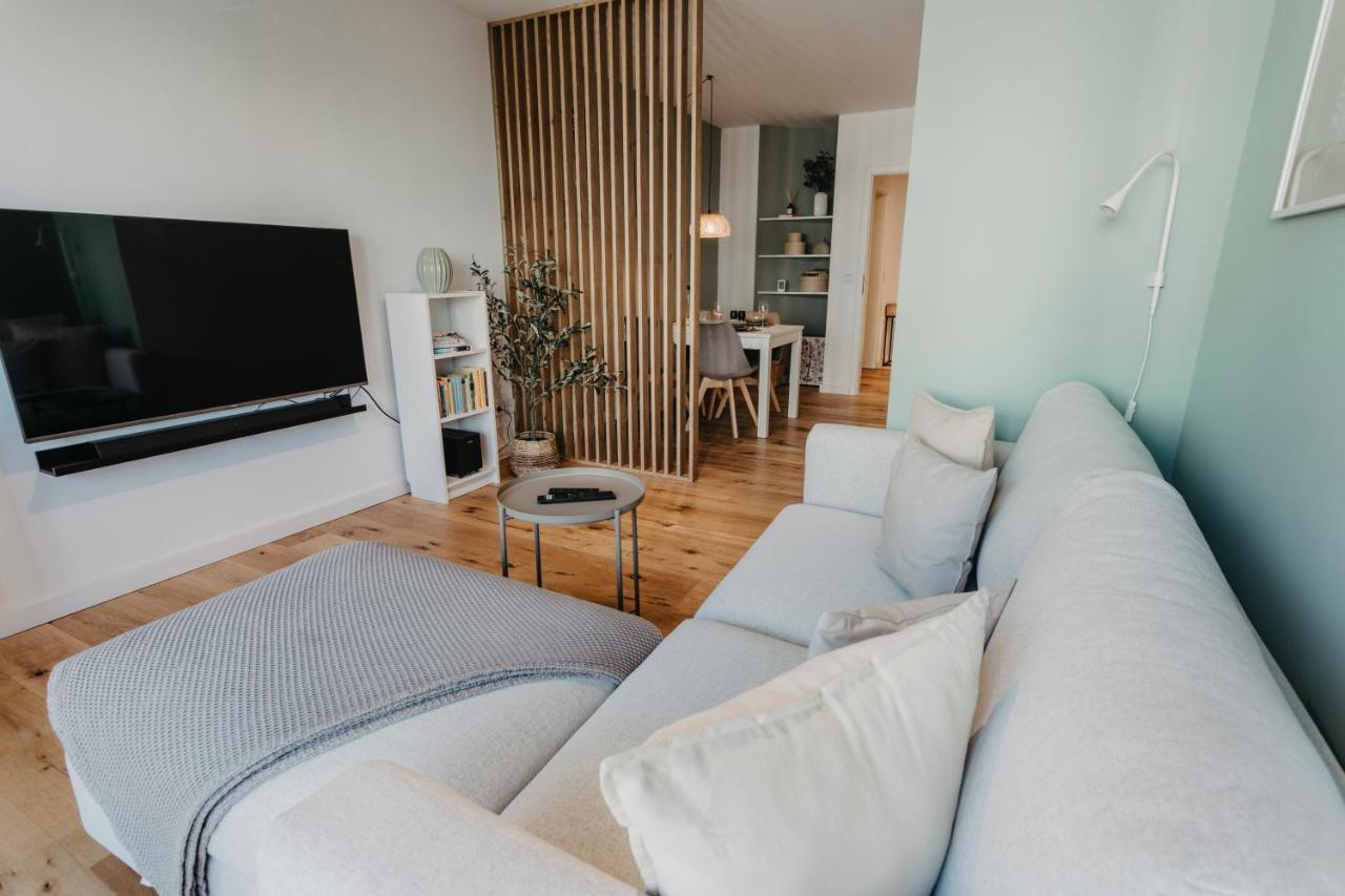 Traber Apartments Im Herzen Leipzigs Balkon Parkplatz Екстер'єр фото