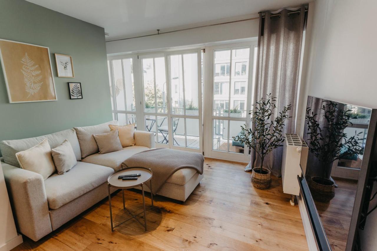 Traber Apartments Im Herzen Leipzigs Balkon Parkplatz Екстер'єр фото
