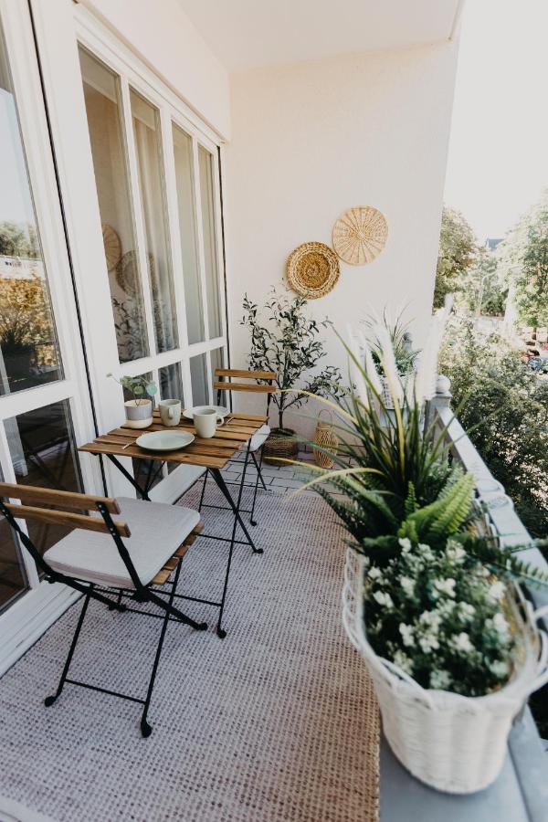 Traber Apartments Im Herzen Leipzigs Balkon Parkplatz Екстер'єр фото